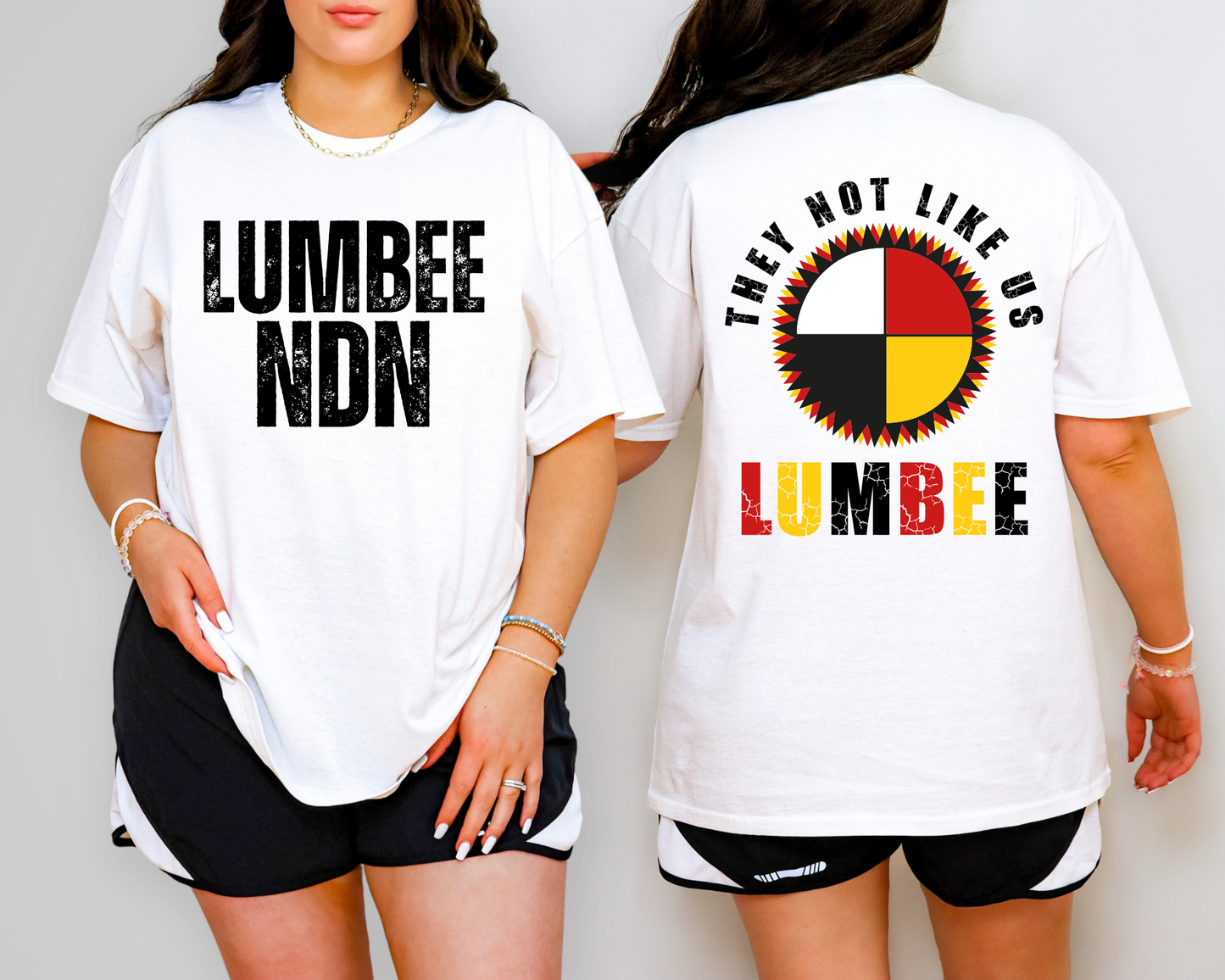 🔥 “LUMBEE NDN / THEY NOT LIKE US” Two-Sided Tee 🔥