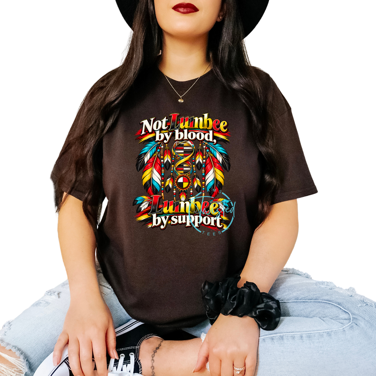 Not Lumbee by Blood, Lumbee by Support Tee