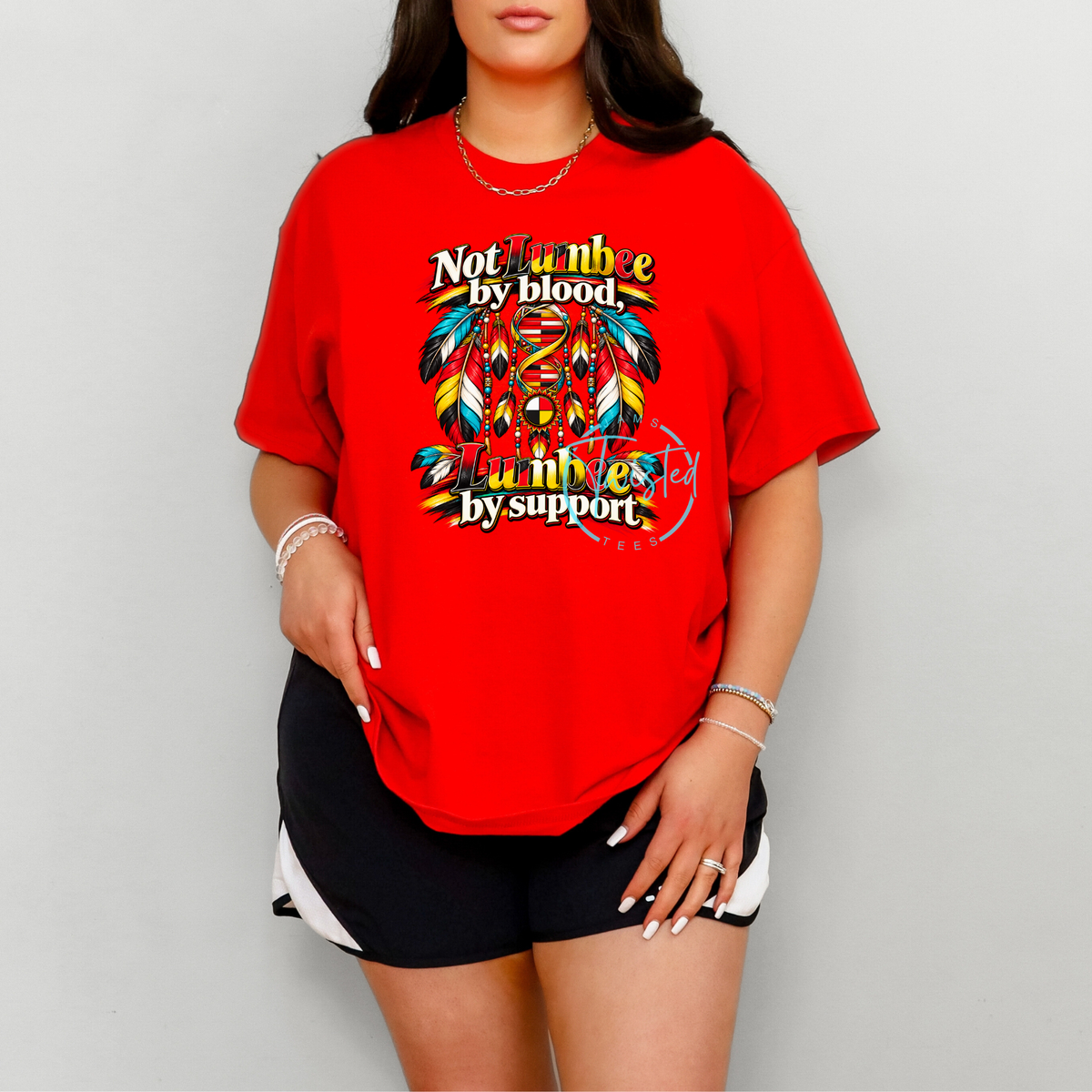 Not Lumbee by Blood, Lumbee by Support Tee