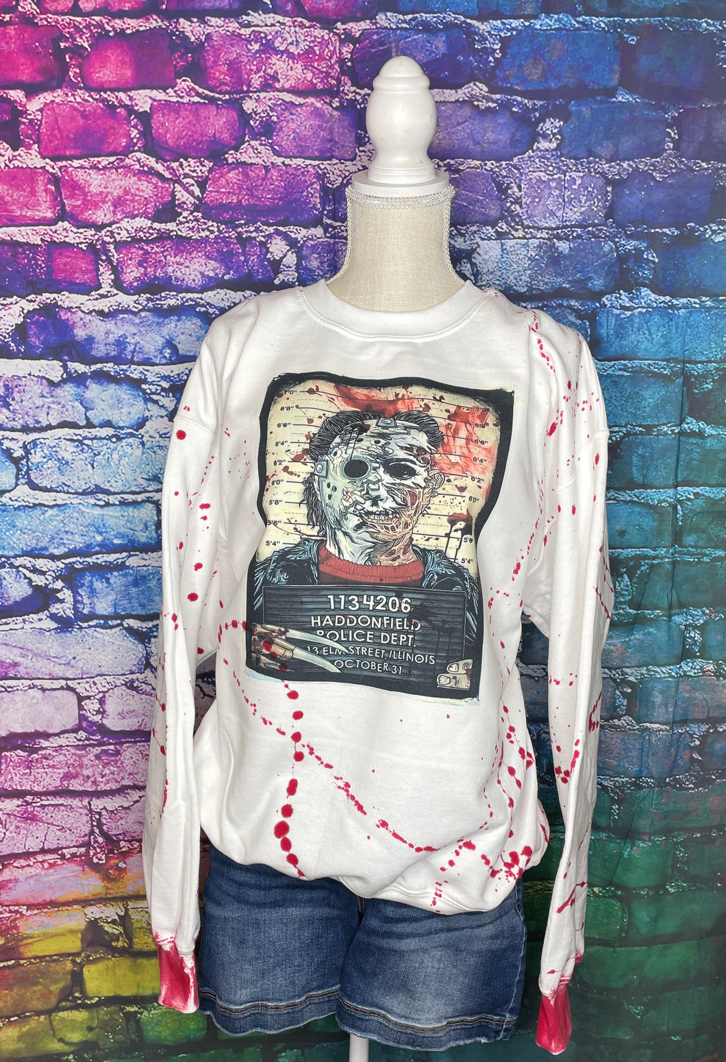 Horror Mugshot Sweatshirt